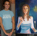 " I Paint and Draw with Diane... Like my self portrait ?  It won first place at my school"